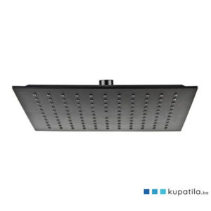 Tuš ruža kvadratna crna Loft