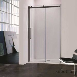 Tuš klizna vrata 110cm mat crna Eckle