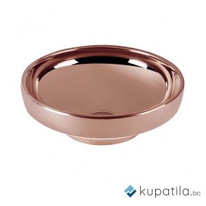 Lavabo nadgradni VITRA Water jewles Ø40cm bakarni