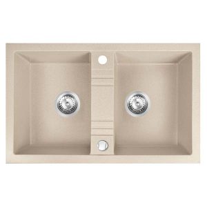 Sudoper Mezzo 78x48 bež dupli