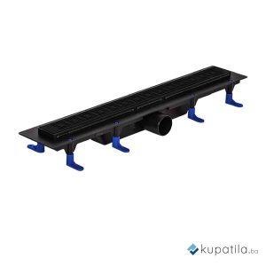 Tuš kanalica 60cm Domino Black Styron