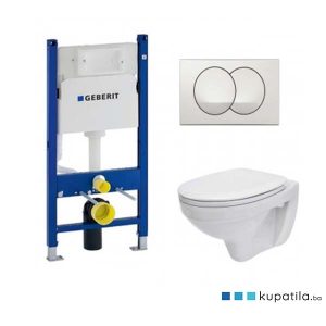 Vodokotlić ugradbeni Geberit+wc šolja+daska Kalla