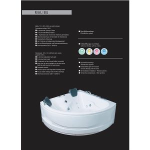 Hidromasažna kada Malibu 141x141 Wellipool