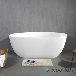 Kada samostojeća 170cm mat bijela Granssaso Eckle