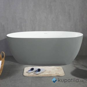 Kada samostojeća 170cm mat siva Granssaso Eckle