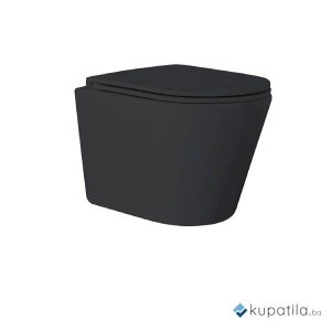 WC šolja konzolna crna mat Sava Cerano