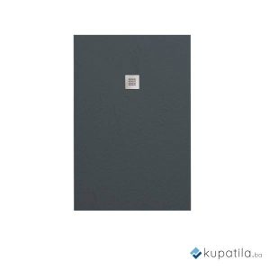 Kada tuš umjetni mramor 120x80 antracit SMART SLATE Zenon