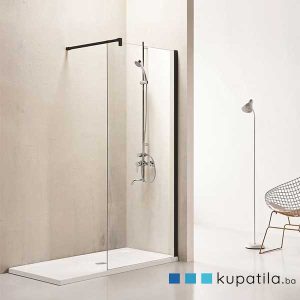 Tuš Kabina ,,Walk In” Crna 900×2000 Eckle