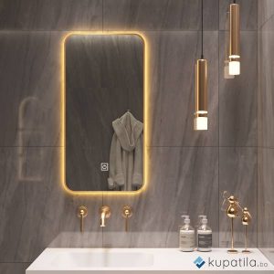 Ogledalo LED 400x800mm zlatni ram Nidda Eckle