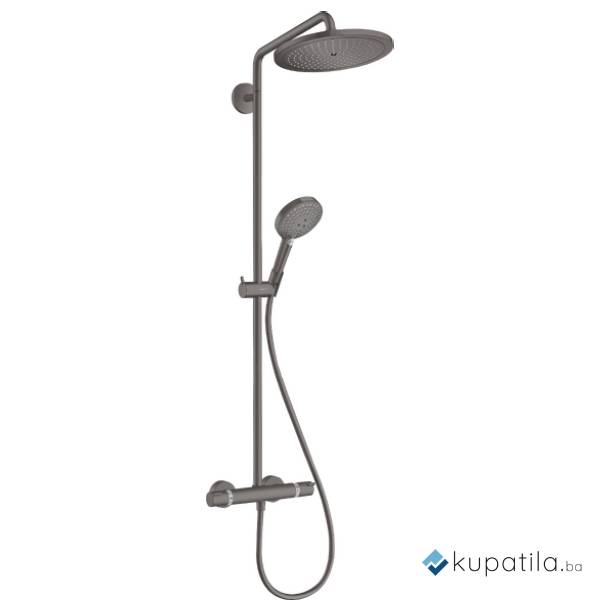Usponski tuš termostatski S280 crni Hansgrohe 26890340