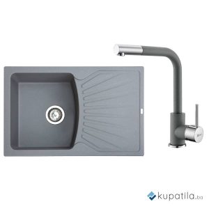 Sudoper grafit xGranit Quadro+baterija LUX Metalac