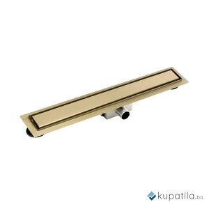 Tuš kanalica inox 60cm brušeno zlato Aura AquaLux