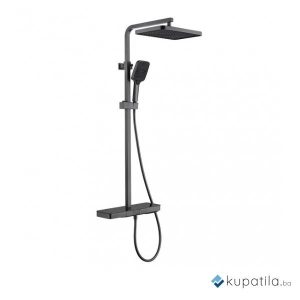 Usponski tuš sa termostatom gun grey Majestic Inter Ceramic