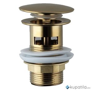 Pileta metalna sa prelivom brušeno zlato klik-klak 5/4 Minor AquaLux