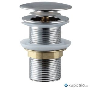 Pileta metalna bez preliva hrom klik-klak 5/4 Hydra AquaLux