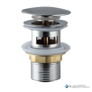 Pileta metalna sa prelivom hrom klik-klak 5/4 Minor AquaLux