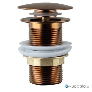 Pileta metalna bez preliva satin copper klik-klak 5/4 Hydra AquaLux