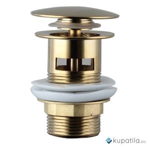 Pileta metalna sa prelivom sjajno zlato klik-klak 5/4 Minor AquaLux