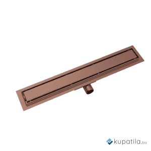 Tuš kanalica inox satin copper 60cm Aura Aqualux