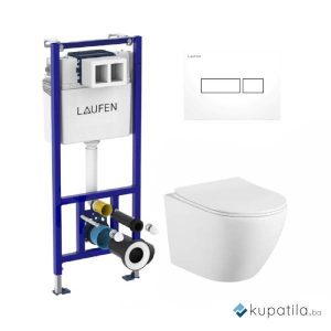 Set ugradbeni vodokotlić sa tipkom Ineo Nova Laufen +wc šolja ART Kalla