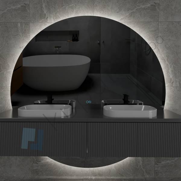 Ogledalo LED fi 1200mm Alya Gold AL5.01